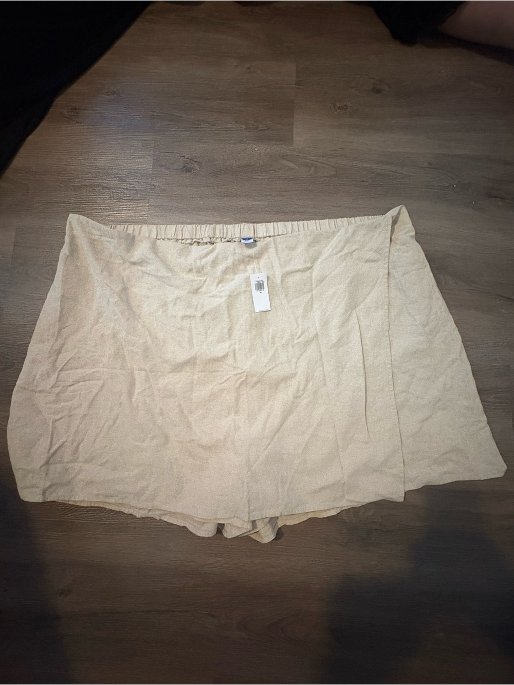 NWT Old Navy Beige Linen-Blend Women's Skort